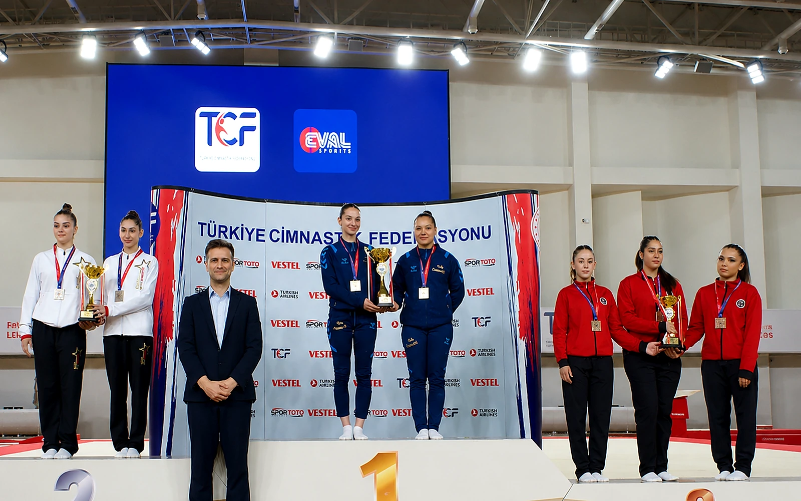 2026 Türkiye Cimnastik Federasyonu Kulüpler Arası Türkiye Şampiyonası kürsüsü